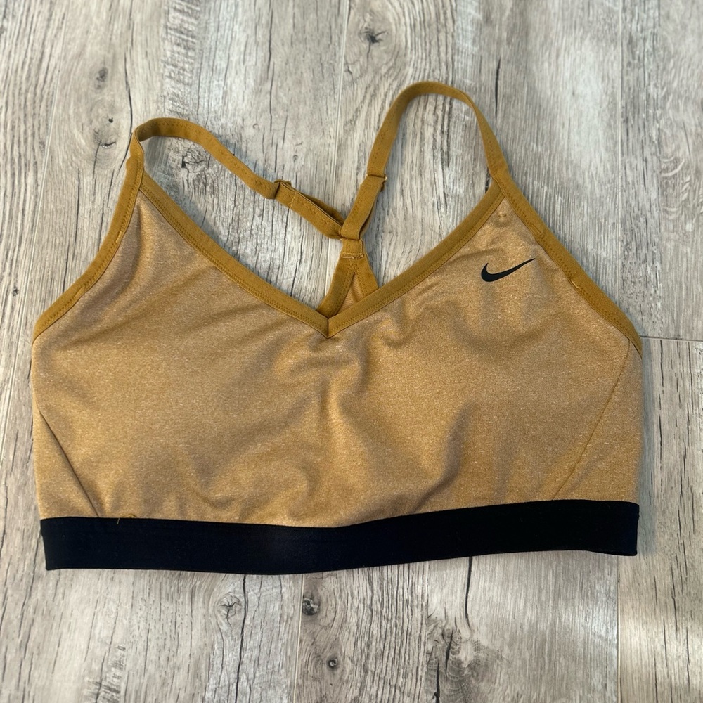 Nike Gold Sports Bra